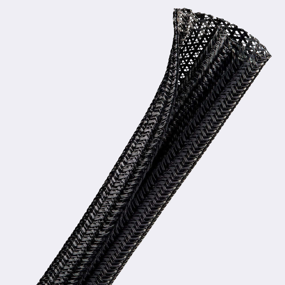 1/4 Inch F6 Braided Sleeving 10FT - Black