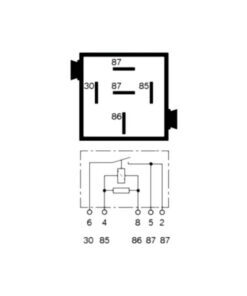 BMW (Tyco) Relay, Green – USED - Diagram