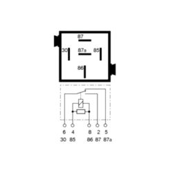 BMW (Tyco) Relay, Salmon-Red - USED - Diagram