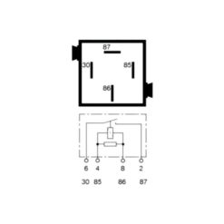 BMW (Bosch) Relay, Orange - USED - Diagram