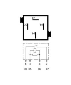 BMW (Bosch) Relay, Orange - USED - Diagram