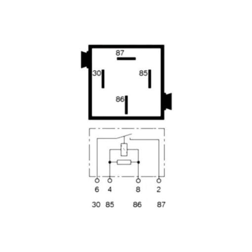 BMW (Bosch) Relay, Orange - USED - Diagram