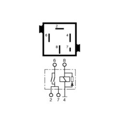 BMW (Siemens) High Beam Relay, Blue - USED - Diagram