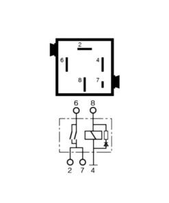 BMW (Siemens) High Beam Relay, Blue - USED - Diagram