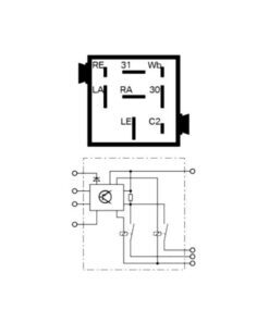 BMW (Siemens) Hazard Flasher Relay - USED - Diagram