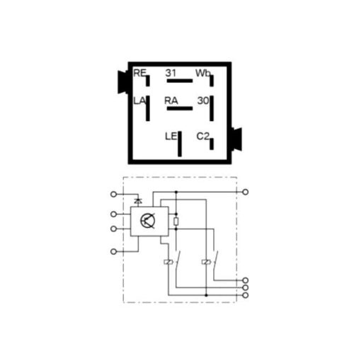 BMW (Siemens) Hazard Flasher Relay - USED - Diagram