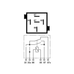 BMW (Siemens) ABS Main Relay, Tomato Red - USED - Diagram