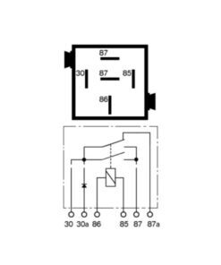 BMW (Siemens) ABS Main Relay, Tomato Red - USED - Diagram