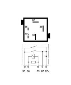 BMW (Siemens) ABS Pump Motor Relay, Mouse Gray - USED - Diagram