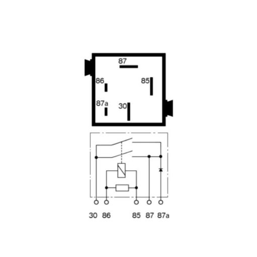 BMW (Siemens) ABS Pump Motor Relay, Mouse Gray - USED - Diagram