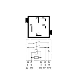 BMW (Siemens) Dual N/O Relay, Pastel Orange - USED - Diagram