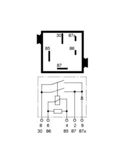 BMW (Siemens) Dual N/O Relay, Pastel Orange - USED - Diagram