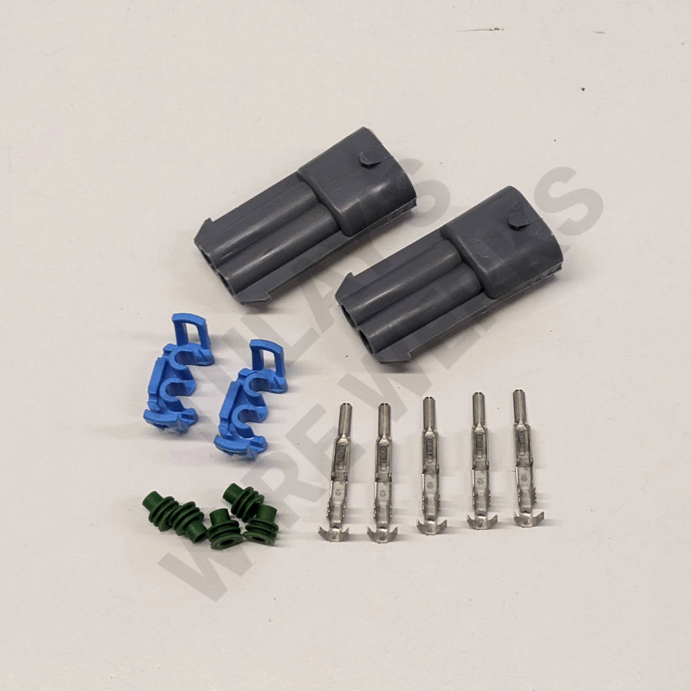 BMW 2-pin Gray Sealed Receptacle, E36 Low Beam Connector Kit – Tulay's Wire  Werks