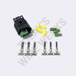 BMW 2-pin Black Sealed Plug, E46 Brake Fluid Level Switch Connector Kit