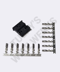 BMW 6-pin Black Unsealed Plug, E46 Steering Angle Sensor Connector Kit