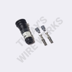 BMW 1-pin Black/White Sealed Plug, M54 AC Compressor Clutch Connector Kit