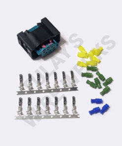 BMW 6-pin Teal Sealed Plug, E46 Throttle Pedal Connector Kit