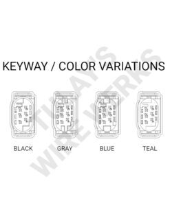 BMW 6-pin Sealed Plug, Connector Kit - Keyway / Color Variations