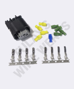 BMW 3-pin Black/Gray Sealed Plug, E46 Brake Pressure Sensor Connector Kit