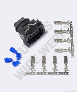 BMW 3-pin Black Sealed Plug, S54 Crankshaft Position Sensor Connector Kit