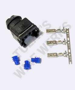 BMW 2-pin Black Sealed Plug, Fuel Injector (OEM) Connector Kit