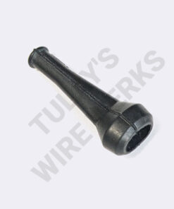 Protective Boot, 2-pin, Black, Straight, Rubber