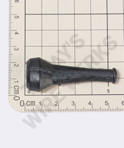 Protective Boot, 2-pin, Black, Straight, Rubber