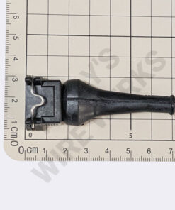 Protective Boot, 2-pin, Black, Straight, Rubber