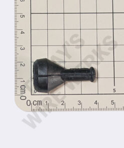 Protective Boot, 2-pin, Black, Straight - Short, Rubber