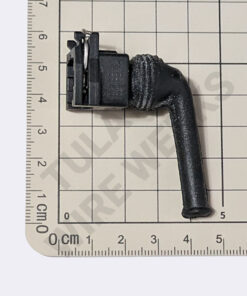 Protective Boot, 2-pin, Black, 90°, Rubber