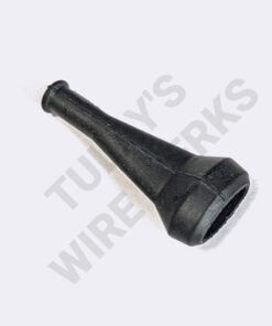 Protective Boot, 3-pin, Black, Straight, Rubber