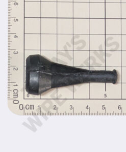 Protective Boot, 3-pin, Black, Straight, Rubber