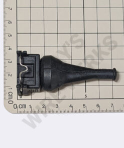 Protective Boot, 3-pin, Black, Straight, Rubber