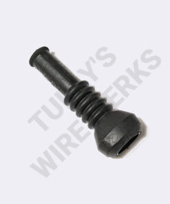 Protective Boot, 2-pin, Black, Straight - Flex - Mini, Rubber