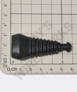 Protective Boot, 3-pin, Black, Straight - Flex, Rubber