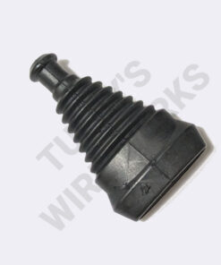 Protective Boot, 5-pin, Black, Straight - Flex, Rubber