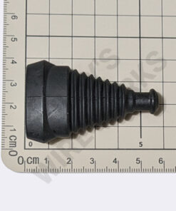 Protective Boot, 5-pin, Black, Straight - Flex, Rubber