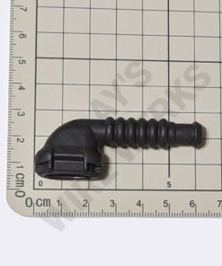 Protective Boot, 3-pin, Black, 90° - Flex - Release Latch, Rubber