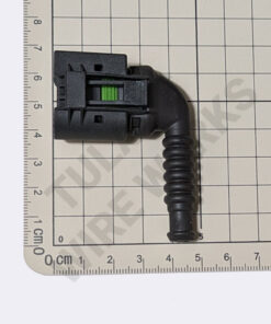 Protective Boot, 3-pin, Black, 90° - Flex - Release Latch, Rubber