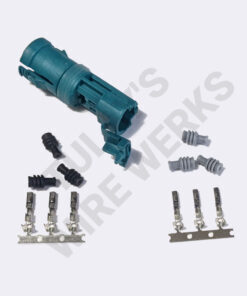 BMW 2-pin Teal Sealed Plug, Wheel Speed Sensor Connector Kit