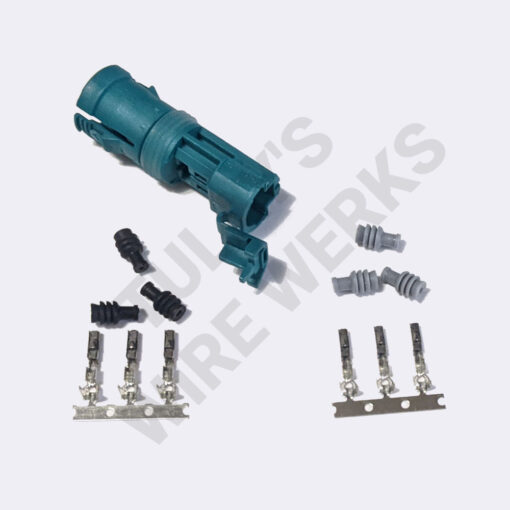 BMW 2-pin Teal Sealed Plug, Wheel Speed Sensor Connector Kit