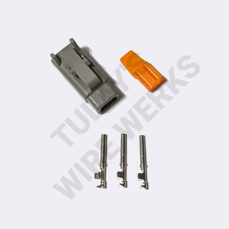 Deutsch DTM 2-pin Gray Sealed Plug Connector Kit – Tulay's Wire Werks