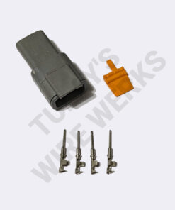 Deutsch DTM 3-pin Gray Sealed Receptacle Connector Kit