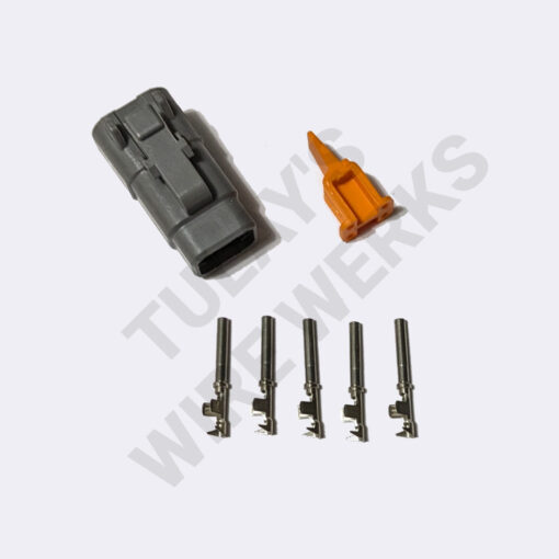 Deutsch DTM 4-pin Gray Sealed Plug Connector Kit