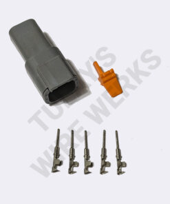 Deutsch DTM 4-pin Gray Sealed Receptacle Connector Kit