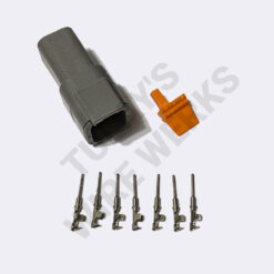 Deutsch DTM 6-pin Gray Sealed Receptacle Connector Kit