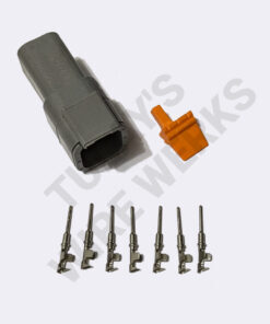 Deutsch DTM 6-pin Gray Sealed Receptacle Connector Kit