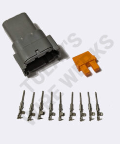 Deutsch DTM 8-pin Gray Sealed Receptacle Connector Kit