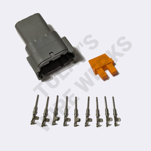 Deutsch DTM 8-pin Gray Sealed Receptacle Connector Kit