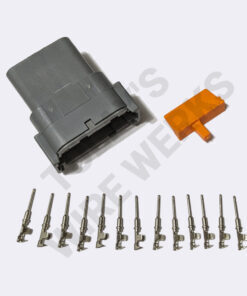 Deutsch DTM 12-pin Gray Sealed Receptacle Connector Kit